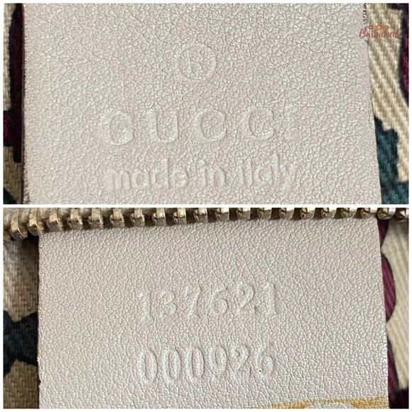 Authentic GUCCI Cream Guccissima Monogram Leather Pelham Large Shoulder Bag - Picture 9 of 13